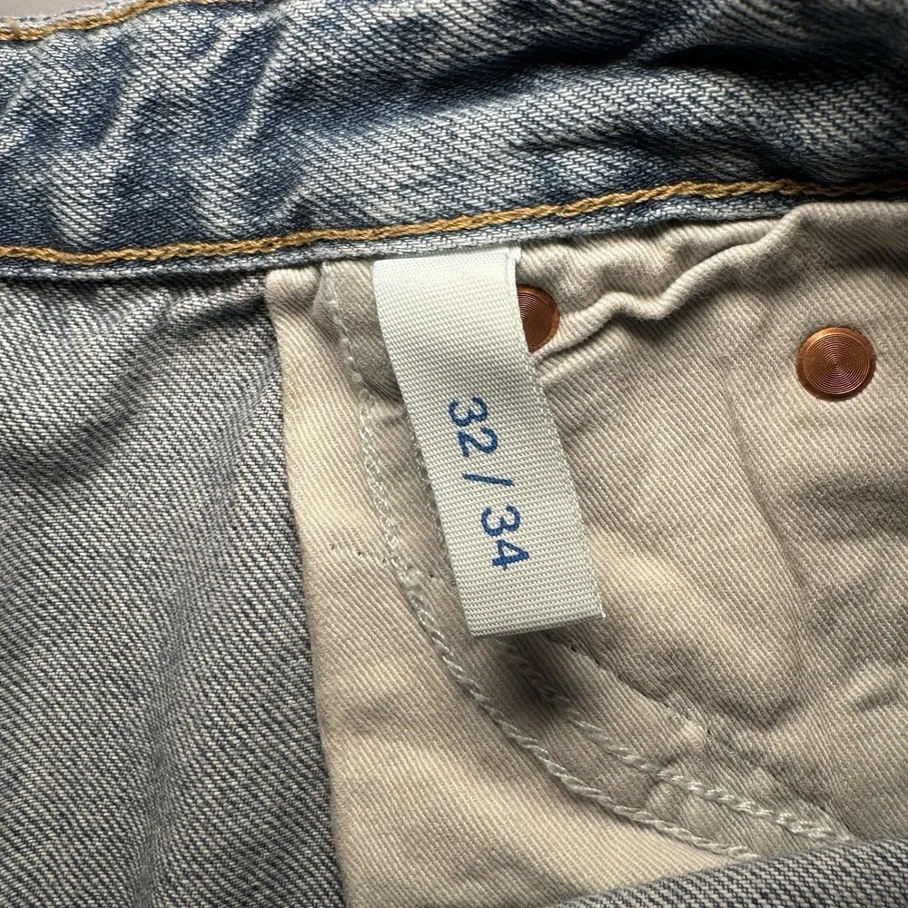 Samsoe Samsoe Jeans Mens 32 34 (33x34) Eddie Button Fly Blue Moon New - Picture 6 of 13